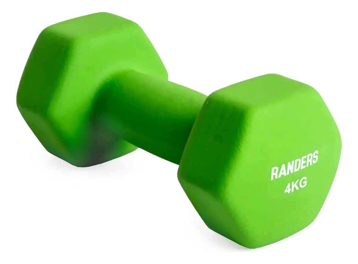 Mancuerna Neoprene 4kg Randers Color Verde