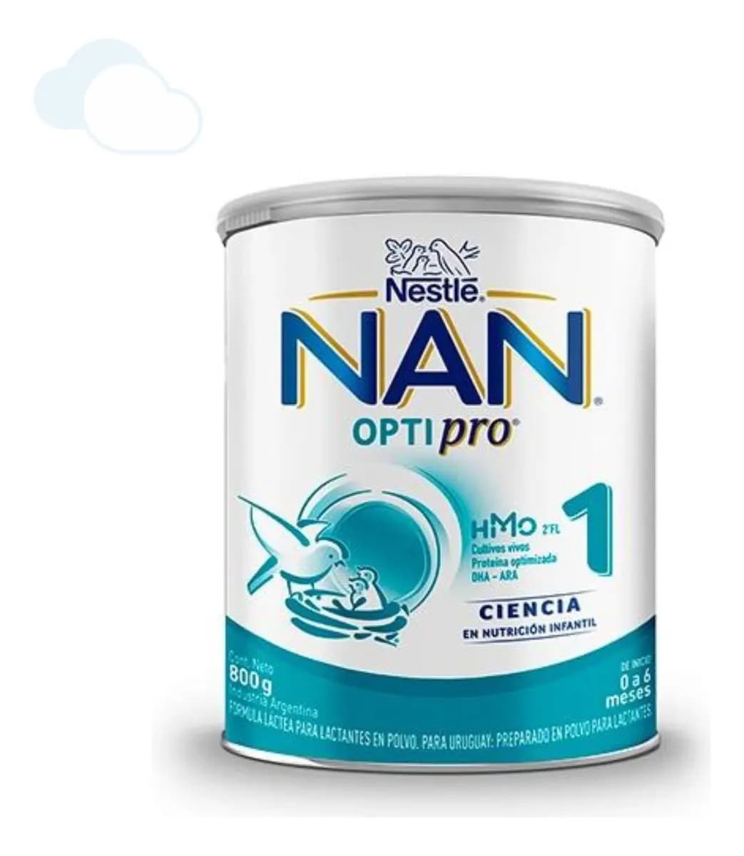 Nan Optipro 1 Leche Infantil En Polvo Lata 800gr