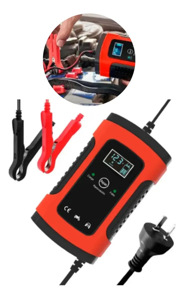 Cargador Batería Auto Moto 12v Corte Automático Mantenedor