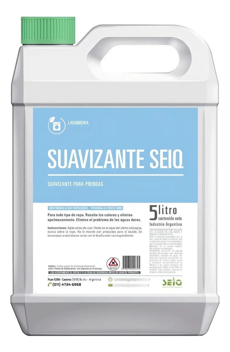 Suavizante Seiq suavizante para ropa 5L