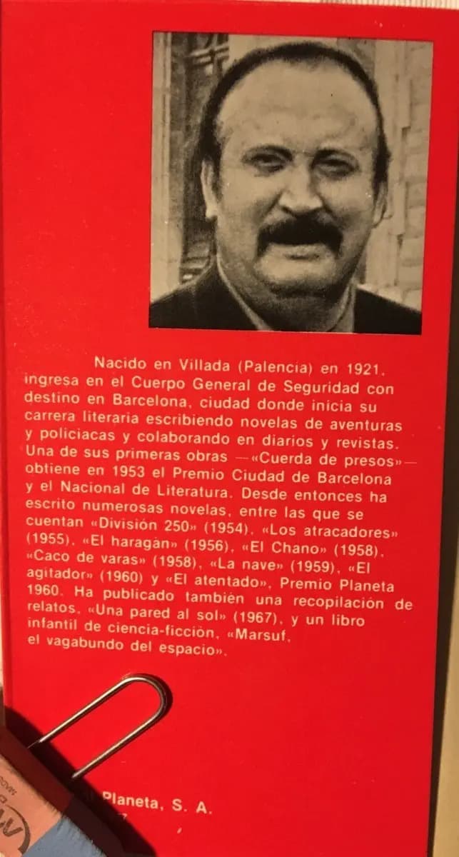 Libro Novela El Atentado Tomás Salvador Ed. Planeta