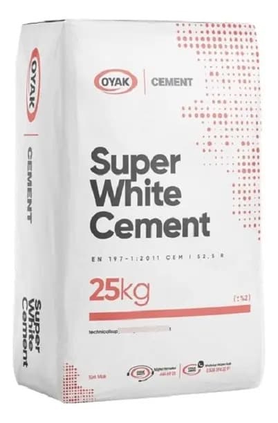 Cemento Blanco Oyak, Cemento Portland X 25kg