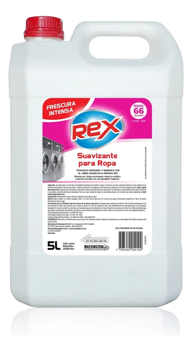 Suavizante Rex 5 Lts.