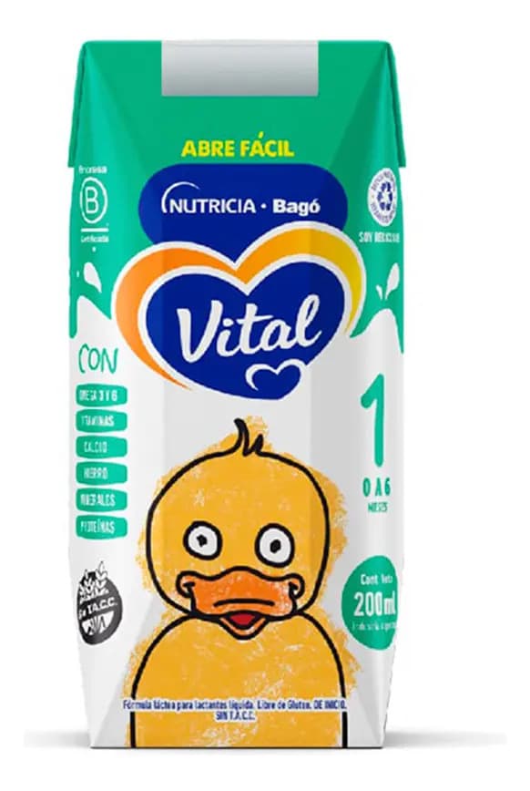 Leche Formula Líquida Vital 1 En Brick