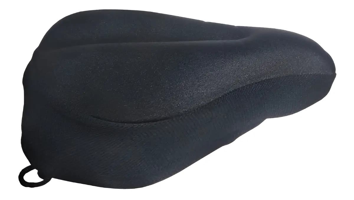 Funda de Gel para Asiento de Bicicleta MTB y Ruta con Depresión, Negra