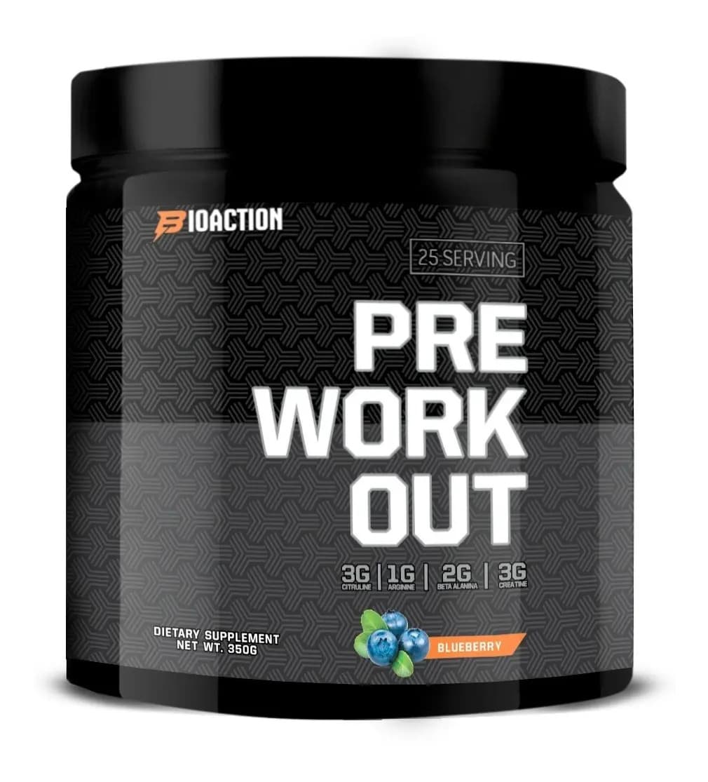 Pre Entreno Preworkout - Bioaction Sabor Blueberry