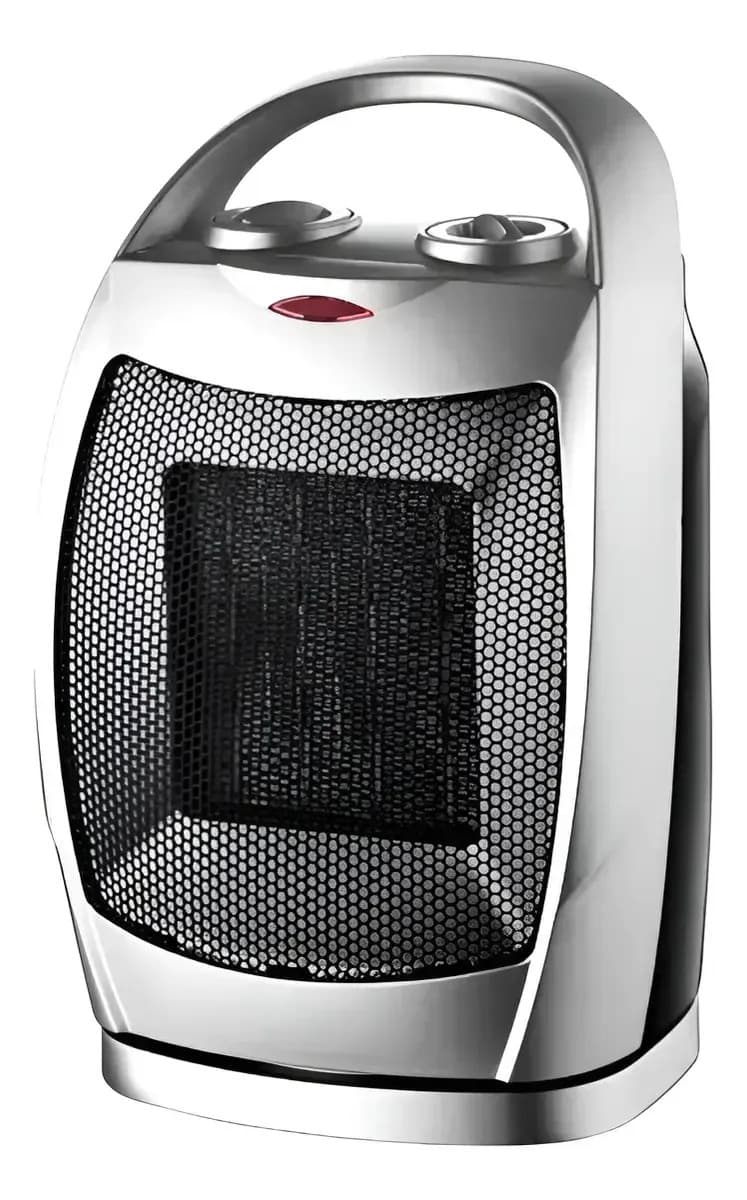 Calefactor Mini Calefactor Eléctrico Portátil Vertical Gris