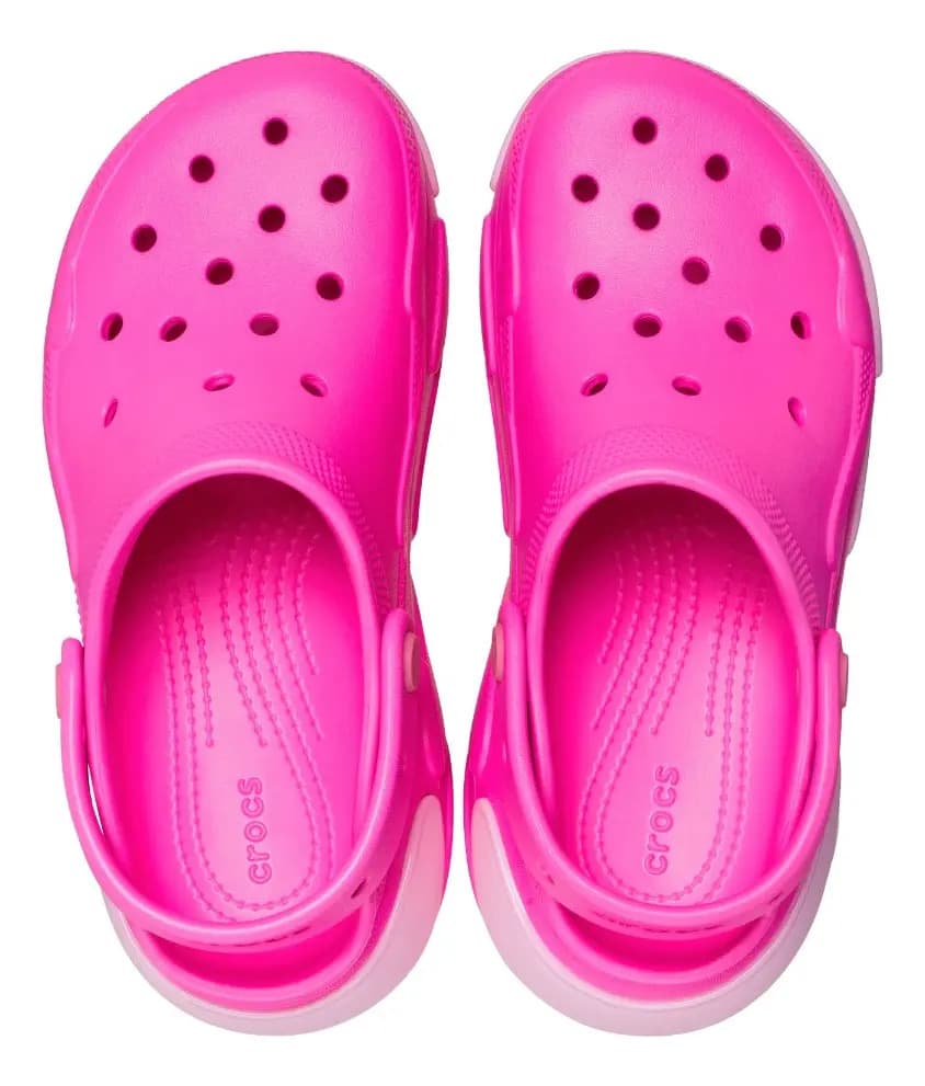 Ojotas Con Plataforma Para Mujer Goma Crocs