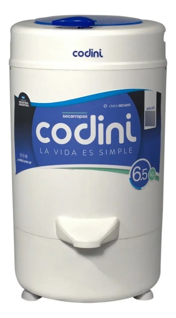 Secarropas Codini Advance Ad65 - 6.5kg - Blanco/azul
