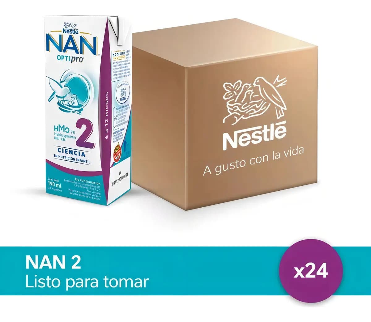 Nan Optipro 2 Nestlé 24u X 190ml Lista Para Tomar