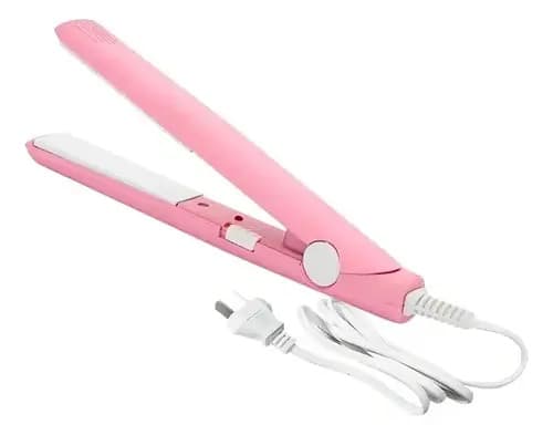 Mini Planchita Pelo Cabello Alisador Viaje 20w 160°c Rosa