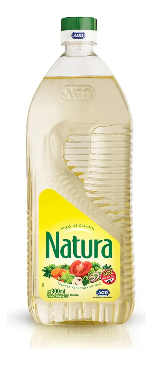 Aceite Girasol Natura Botella sin Tacc 900cc.